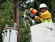 Lineman Making Powerline Repair