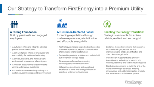 FirstEnergy Strategy