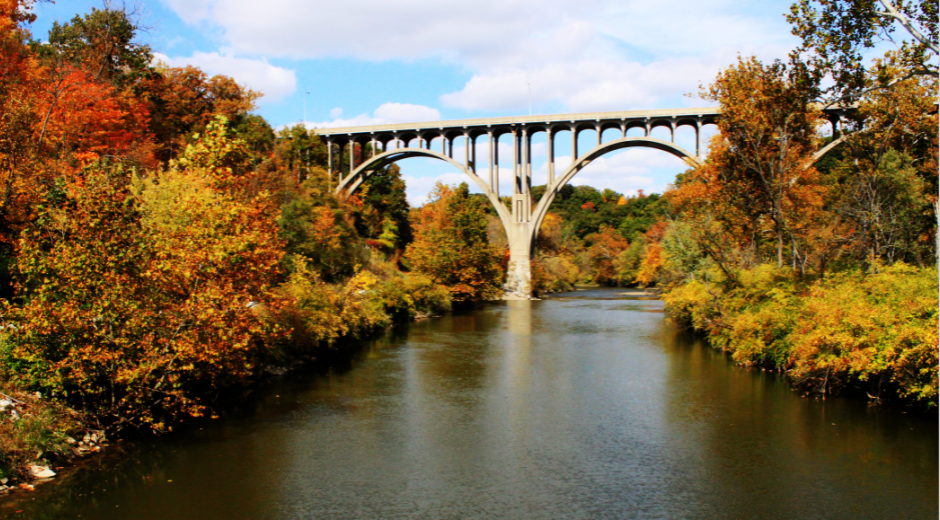 Cuyahoga River and Bridge