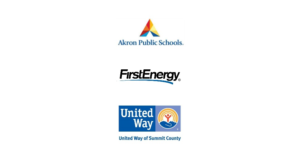 Logos: Akron Public Schools, FirstEnergy and United Way