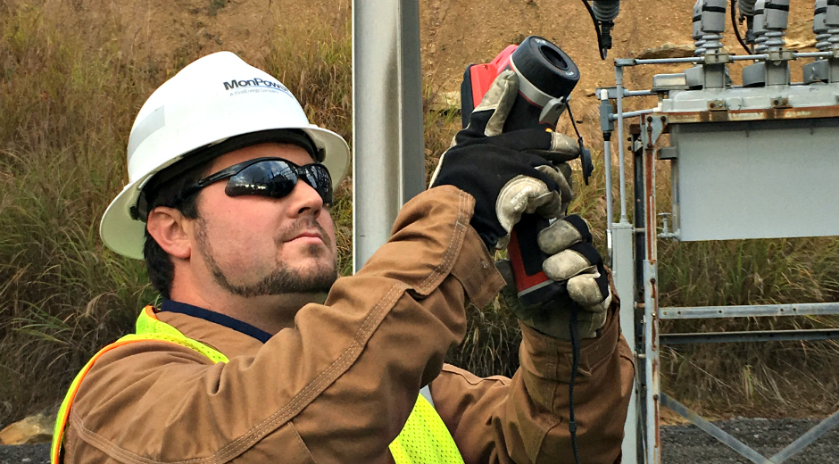 Lineman Performing Line Maintenance