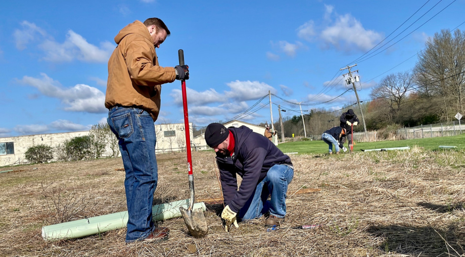 Employee tree planting