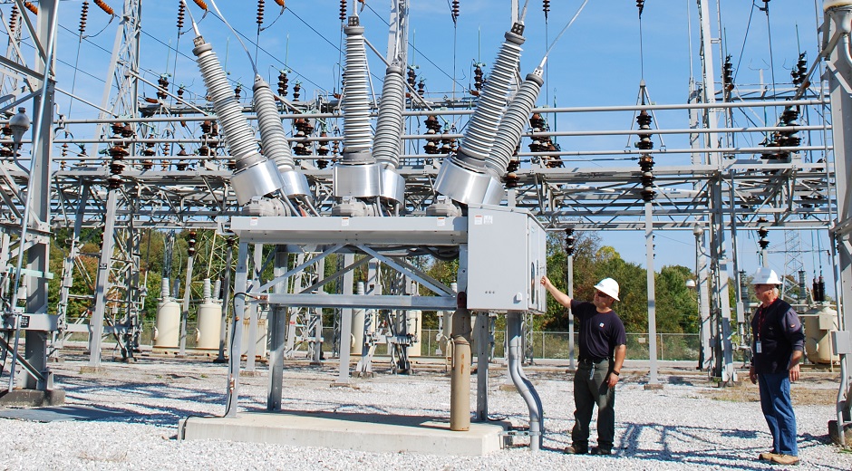 Met-Ed substation perform inspections and maintenance