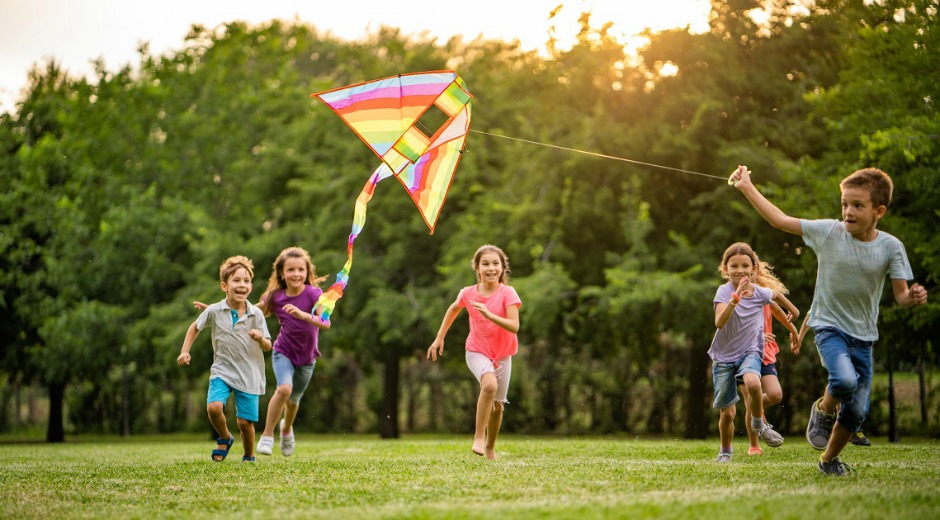 flying kite